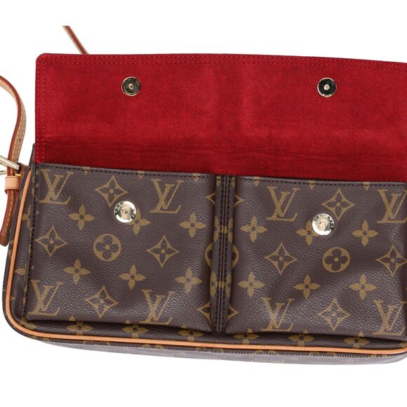 Louis Vuitton Monogram Viva Cite MM Shoulder Bag Brown Canvas - Picture 6 of 8